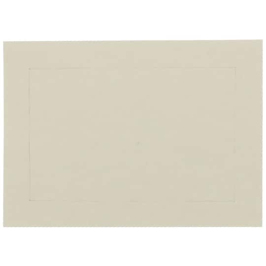 JAM Paper 3.5" x 4.875" Ivory Panel Blank Flat Note Cards
